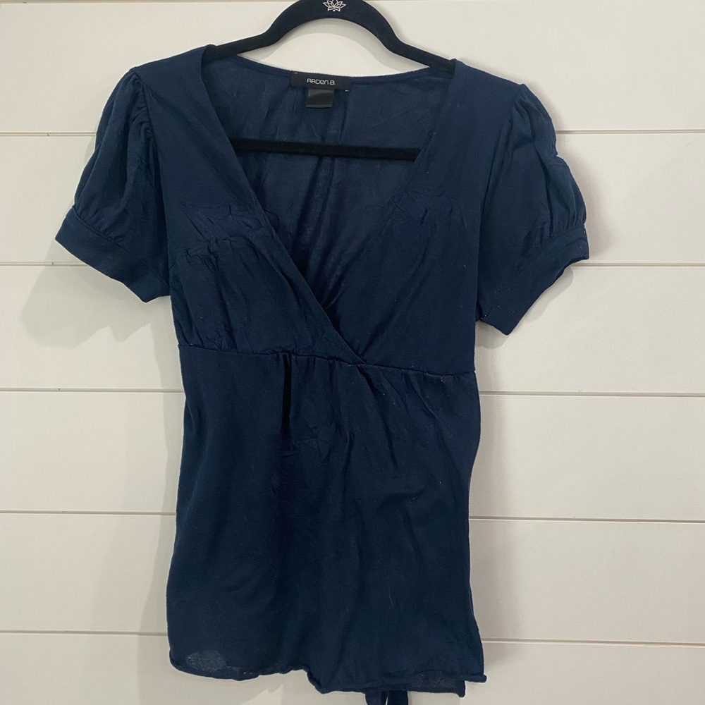 Arden B Deep Blue Blouse